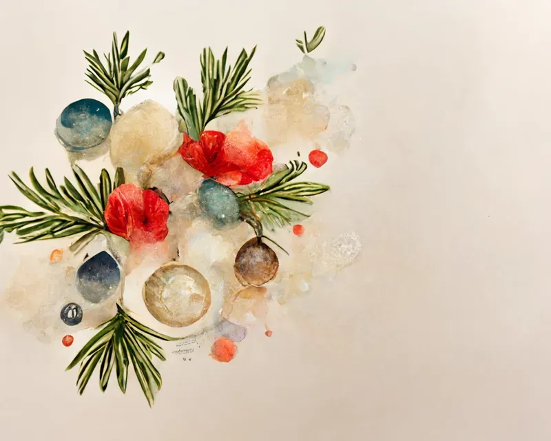 Watercolor Christmas Card
