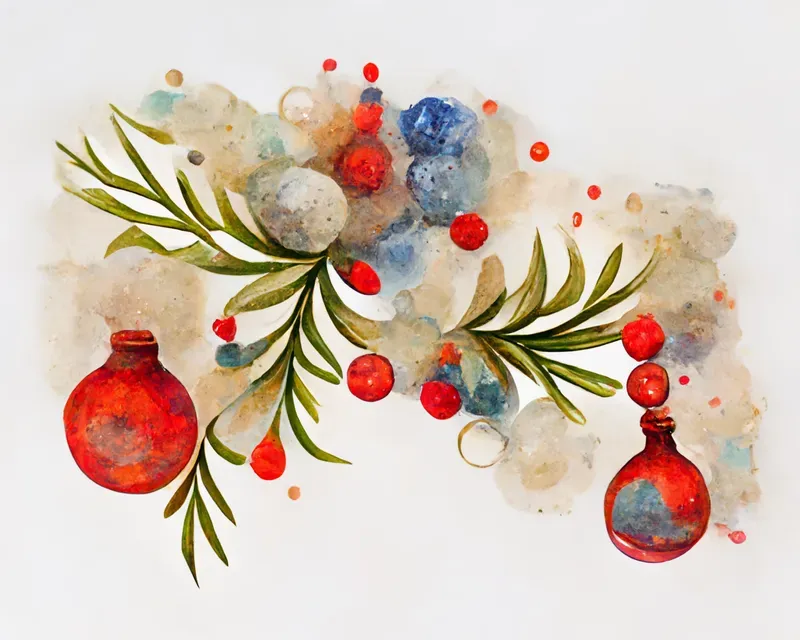 Watercolor Christmas Card