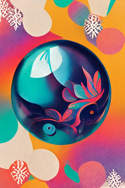 Psychedelic Christmas Card