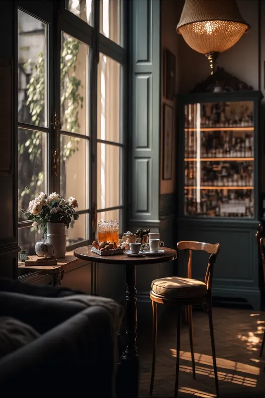 French Cafe Stock Photography