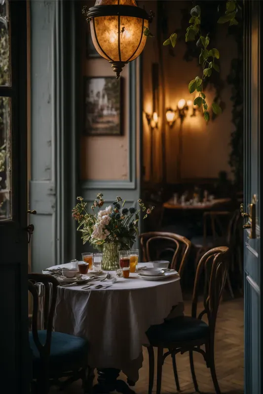 French Cafe Stock Photography