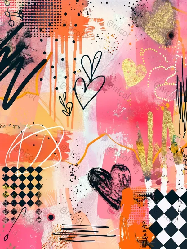 80s Totally Rad Notebook Doodle Art
