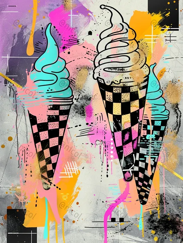 80s Totally Rad Notebook Doodle Art
