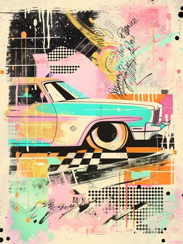 80s Totally Rad Notebook Doodle Art