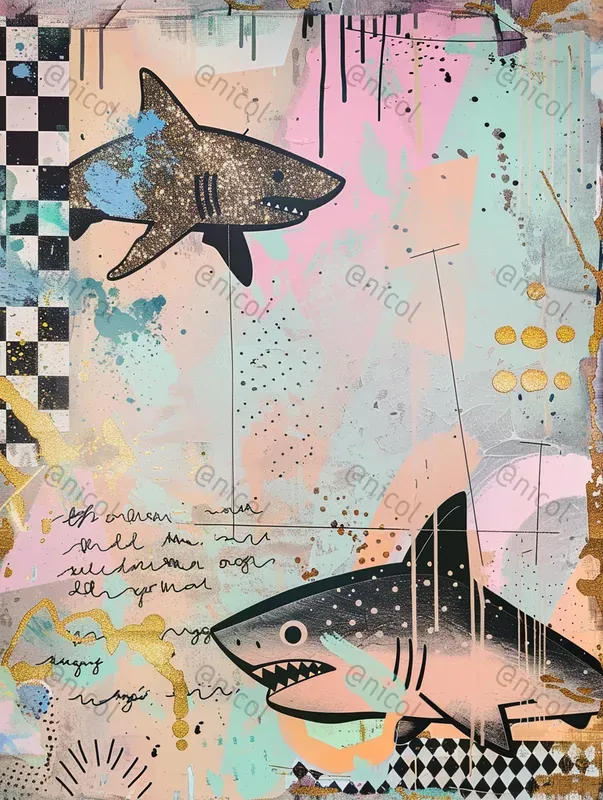 80s Totally Rad Notebook Doodle Art