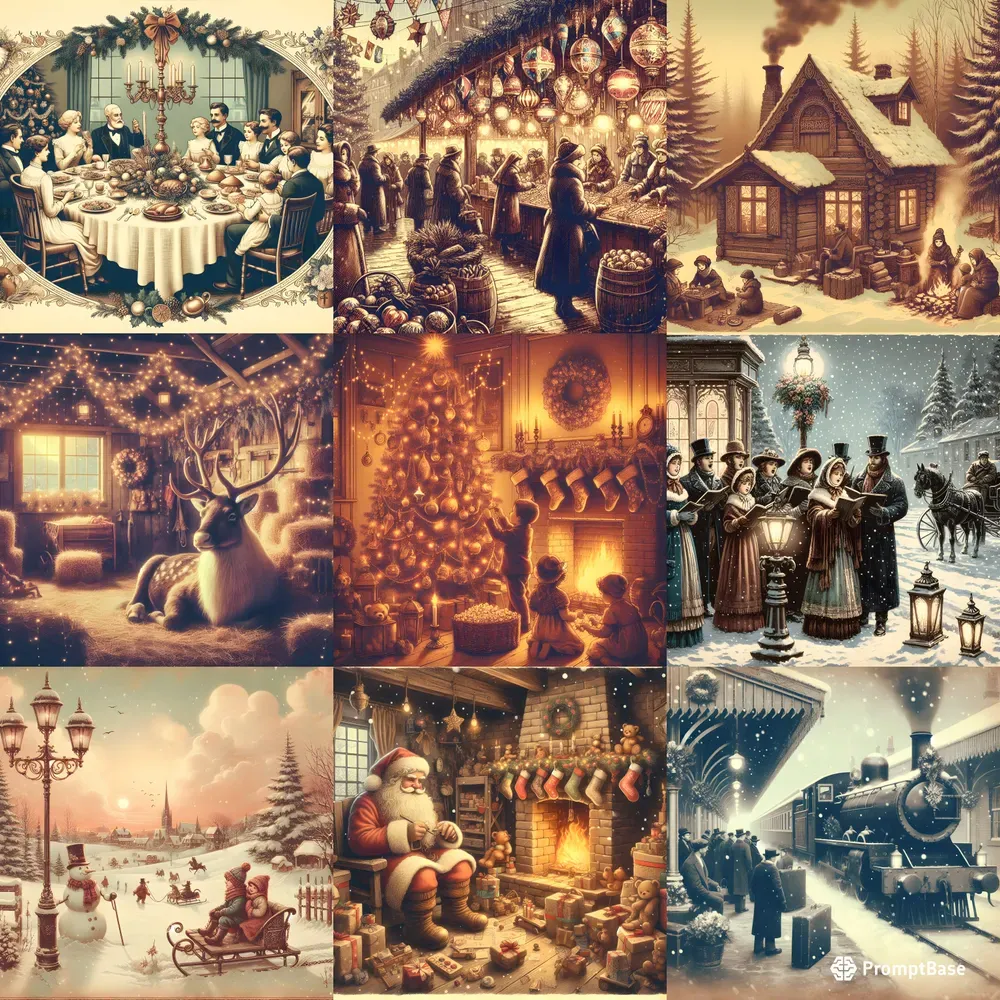 Christmas Special Vintage Illustrations