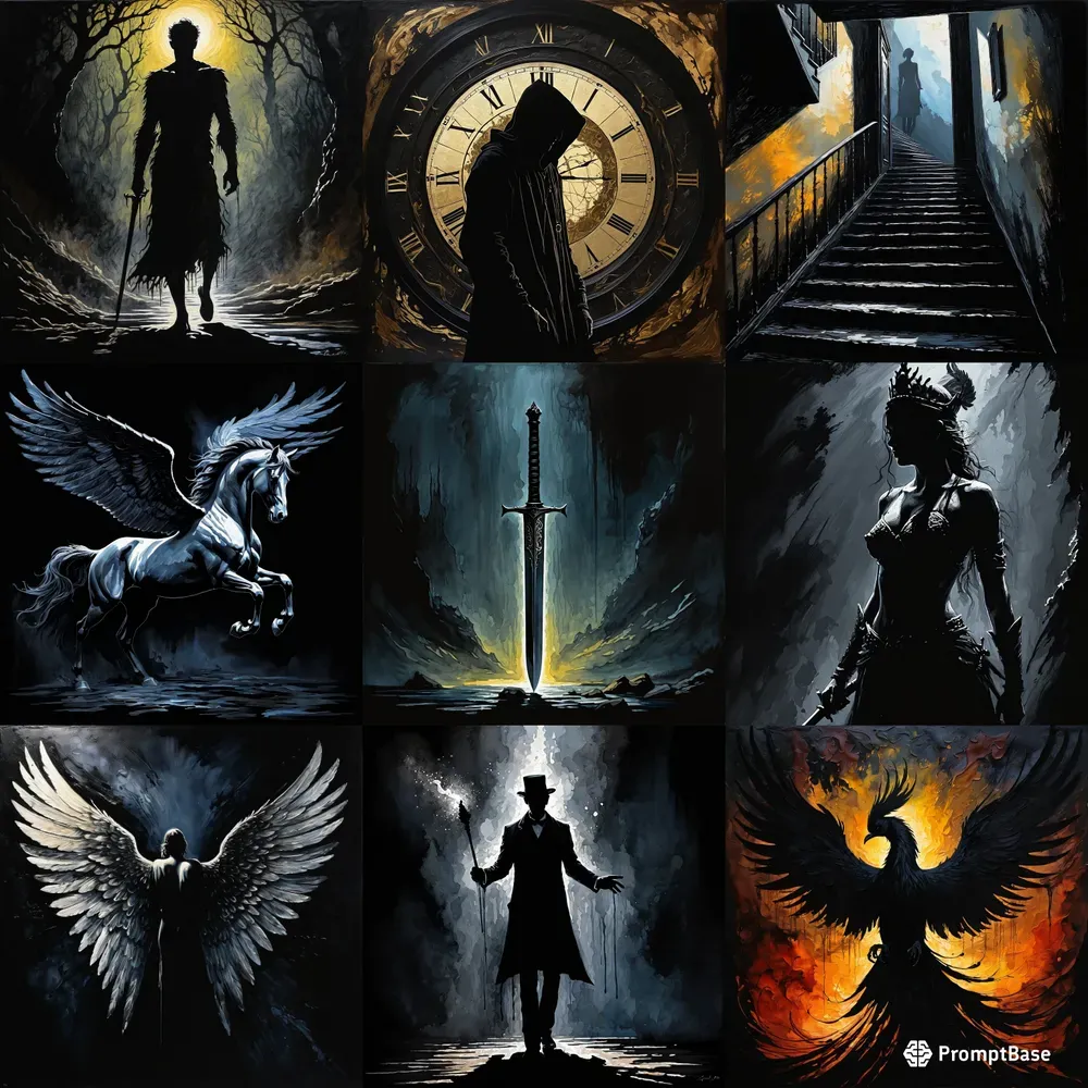 Legendary Silhouettes In Darkness
