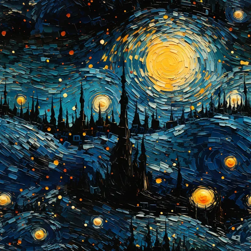 Vincent Van Gogh Style Textures