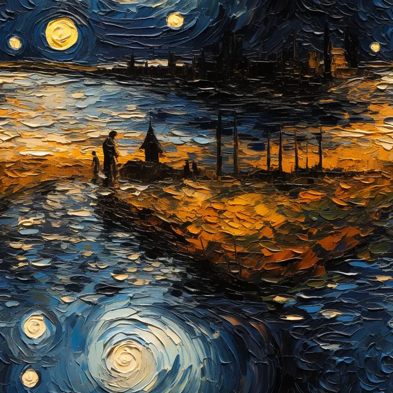 Vincent Van Gogh Style Textures