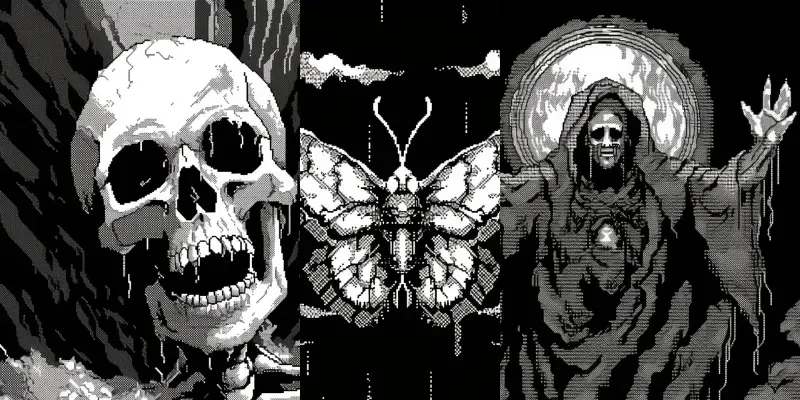 Horror 32 Bit Pixel Art generated by undefined