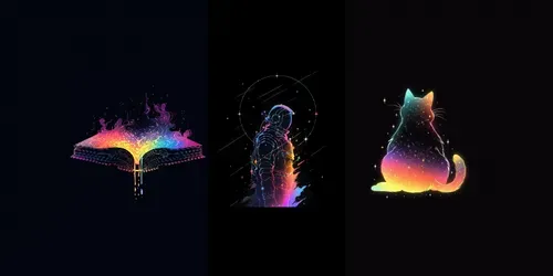 Rainbow Inspired Niji T-shirt Designs generated by midjourney