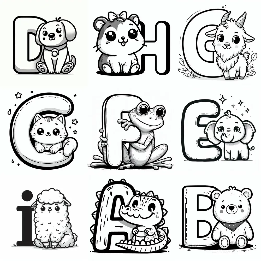 Alphabet Coloring Pages