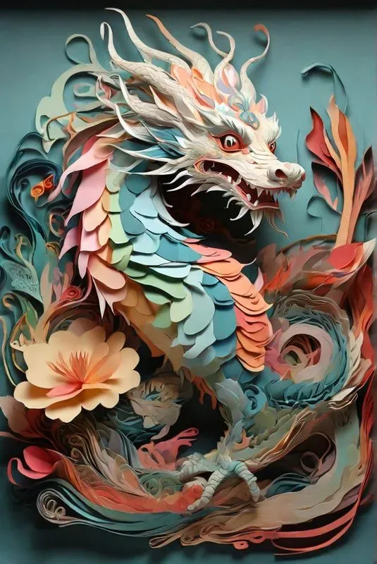 Layered Paper Animal Art Pieces