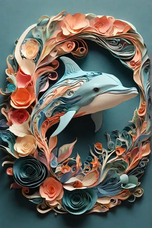 Layered Paper Animal Art Pieces