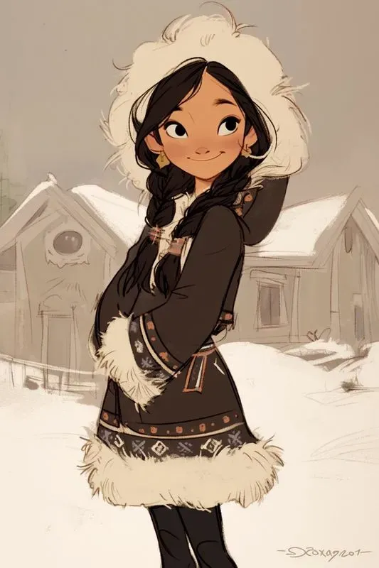 Disney-inspired 2D Character Designs