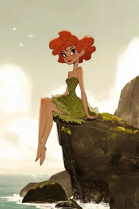 Disney-inspired 2D Character Designs