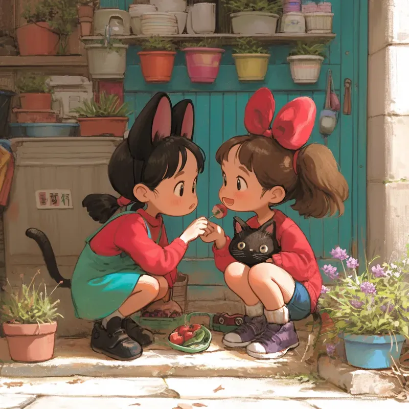 Studio Ghibli Style 2D Animations