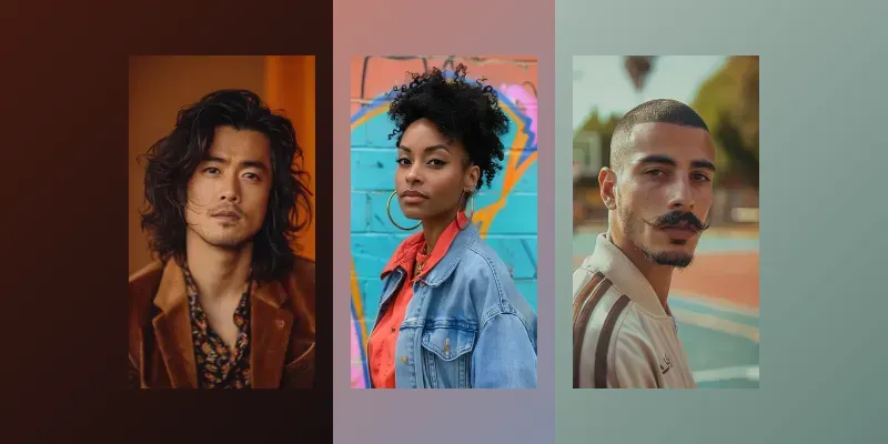 1980s Retro Fashion Portraits generated by undefined