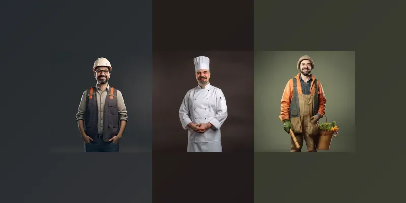 Advertising Photos Of Professions generated by undefined