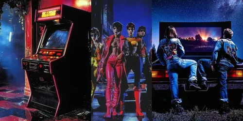 Vivid Retro 80s Cinematic Aesthetics generated by midjourney