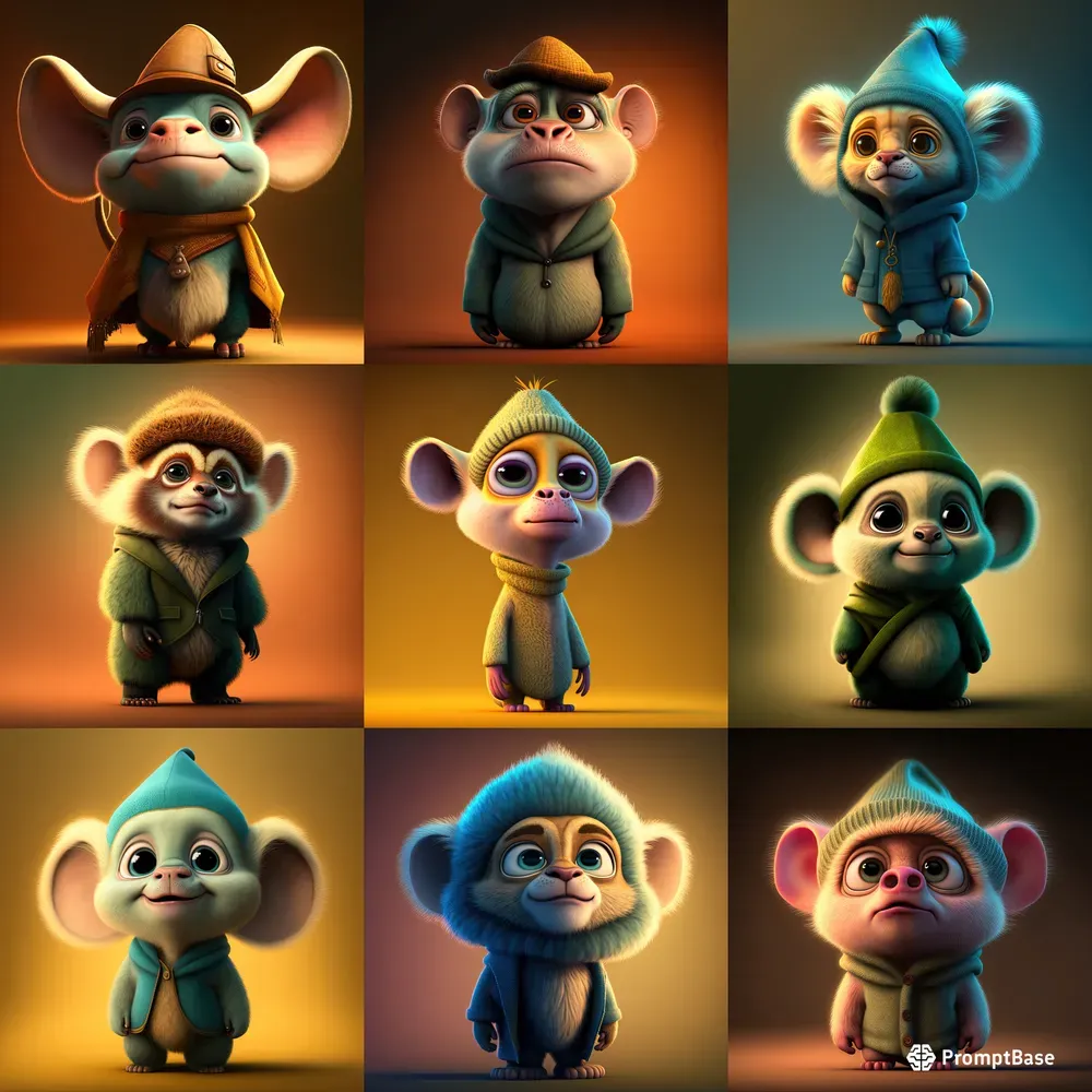 Pixar Full Body Fluffy Animals