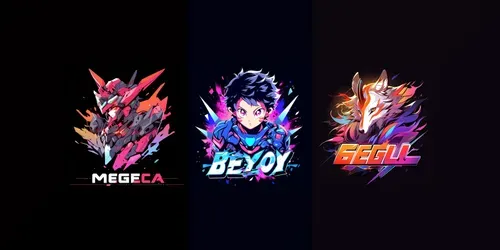 Epic Anime Logos generated by midjourney