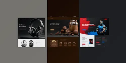 E-commerce Homepages generated by midjourney