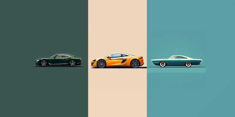 Side View Cars generated by undefined