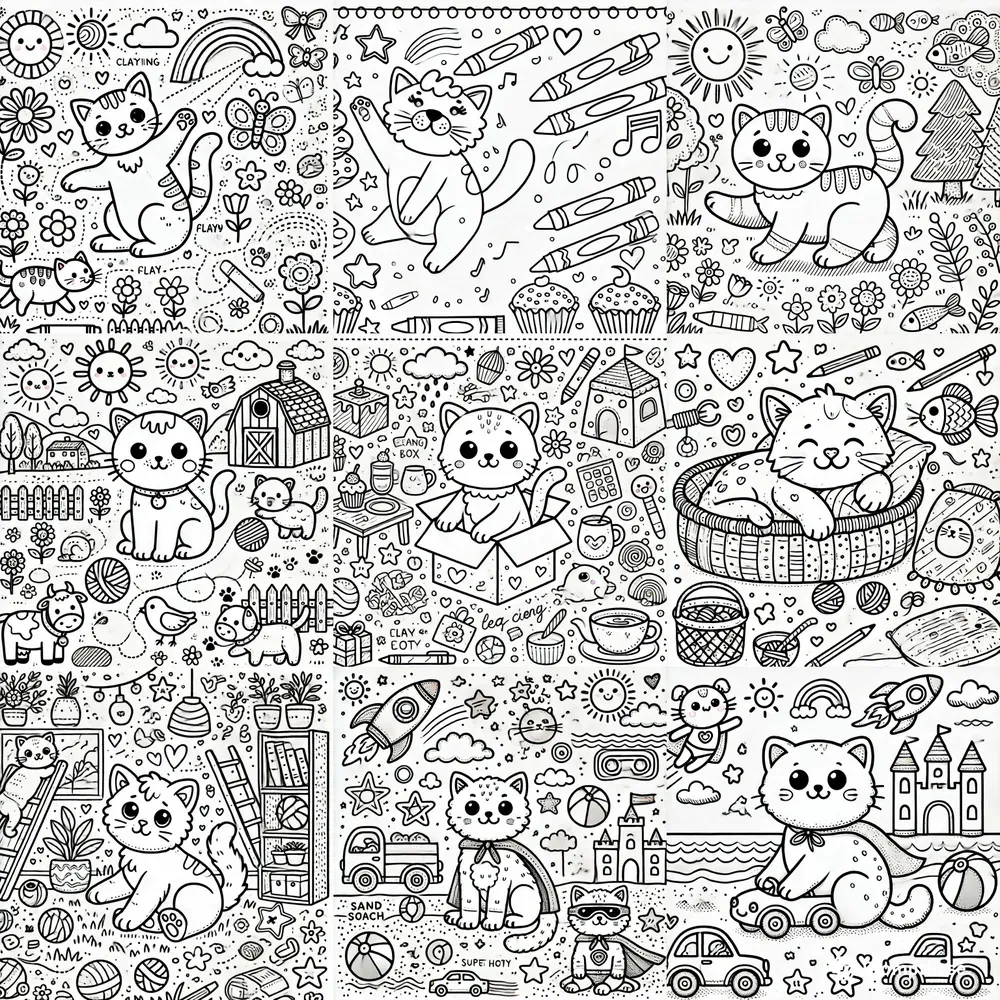 Cat Coloring Pages