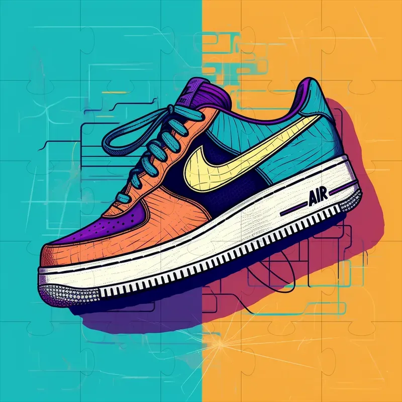 Pop Art Style Advertisements For Shoes