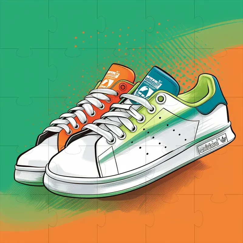 Pop Art Style Advertisements For Shoes