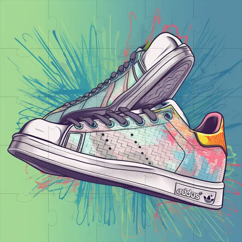 Pop Art Style Advertisements For Shoes