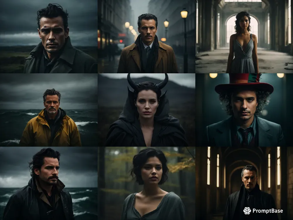 Minimalist Cinematic Film Portraits