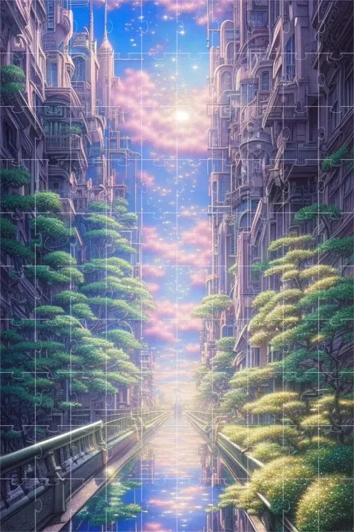 Vibrant Detailed City Scenes