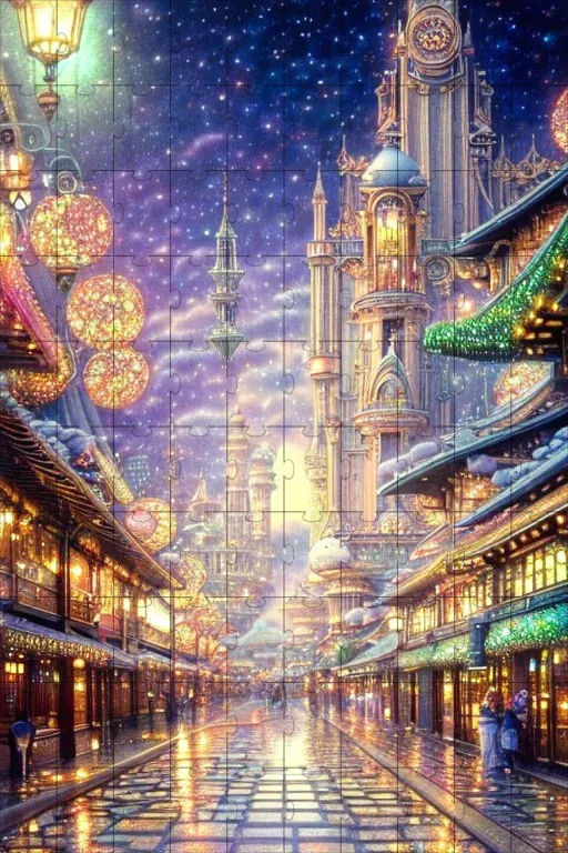 Vibrant Detailed City Scenes