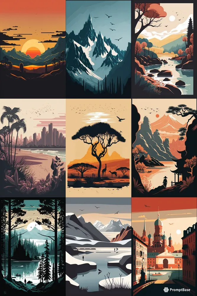 Amazing Landscape Illustrations