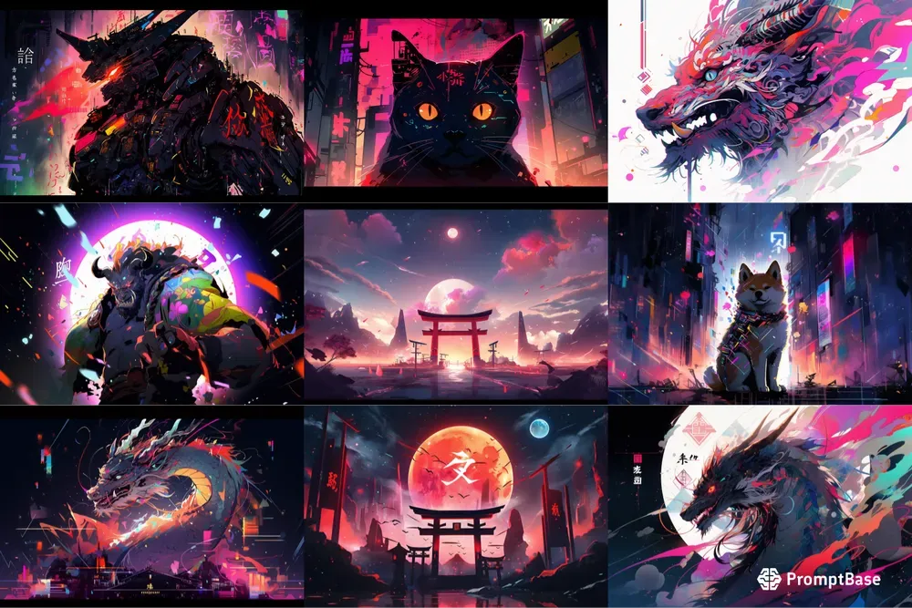 Japanese Powerful Art Colors