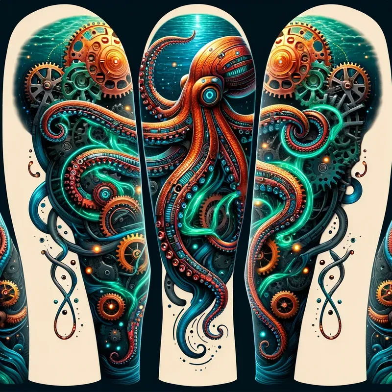 Biomechancial Sleeve Tattoo Muse