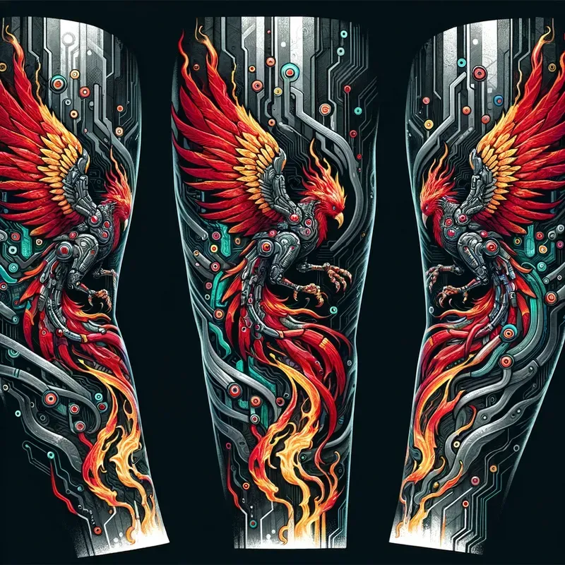 Biomechancial Sleeve Tattoo Muse