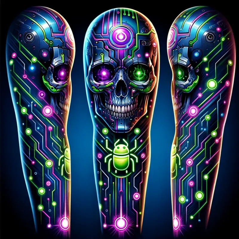 Biomechancial Sleeve Tattoo Muse