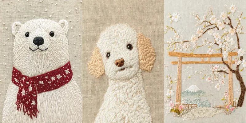 Charming Embroidery Motifs For Crafting generated by undefined
