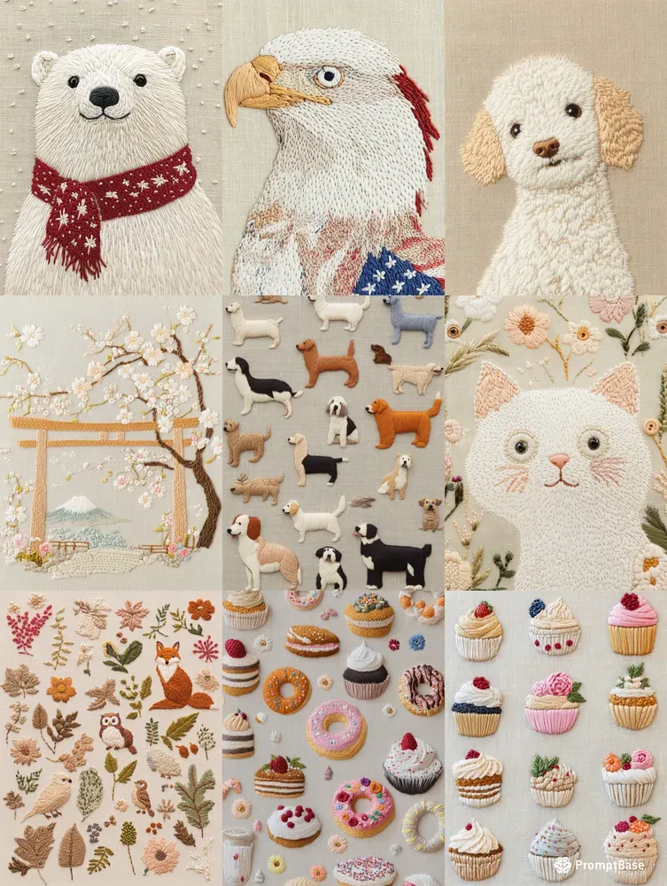 Charming Embroidery Motifs For Crafting