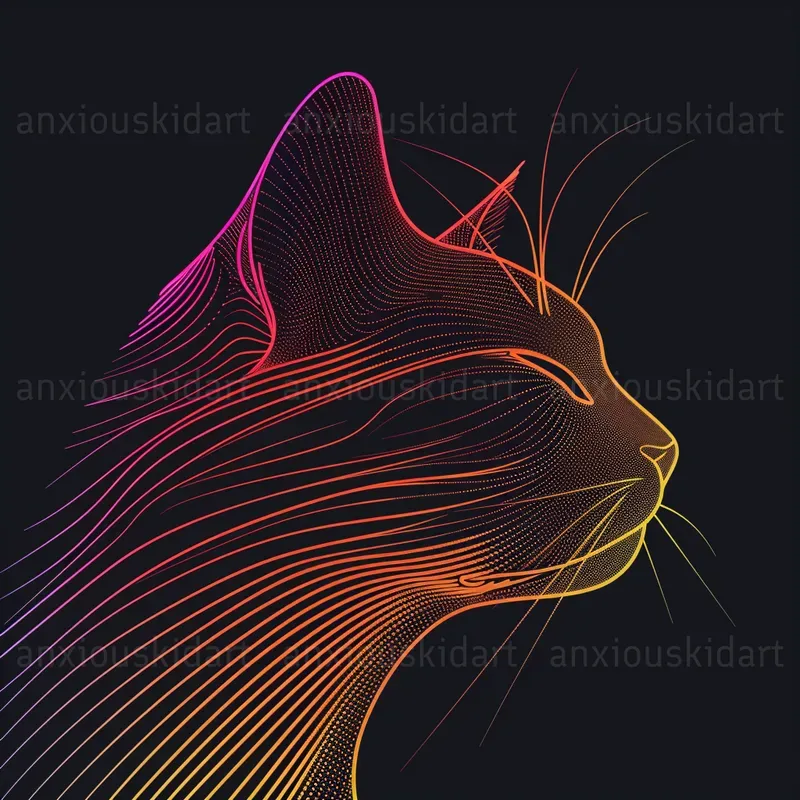 Colorful Parallel Lines Art