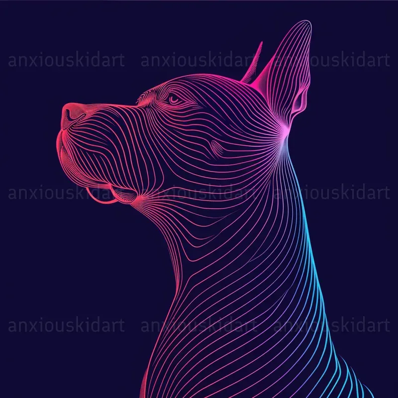 Colorful Parallel Lines Art