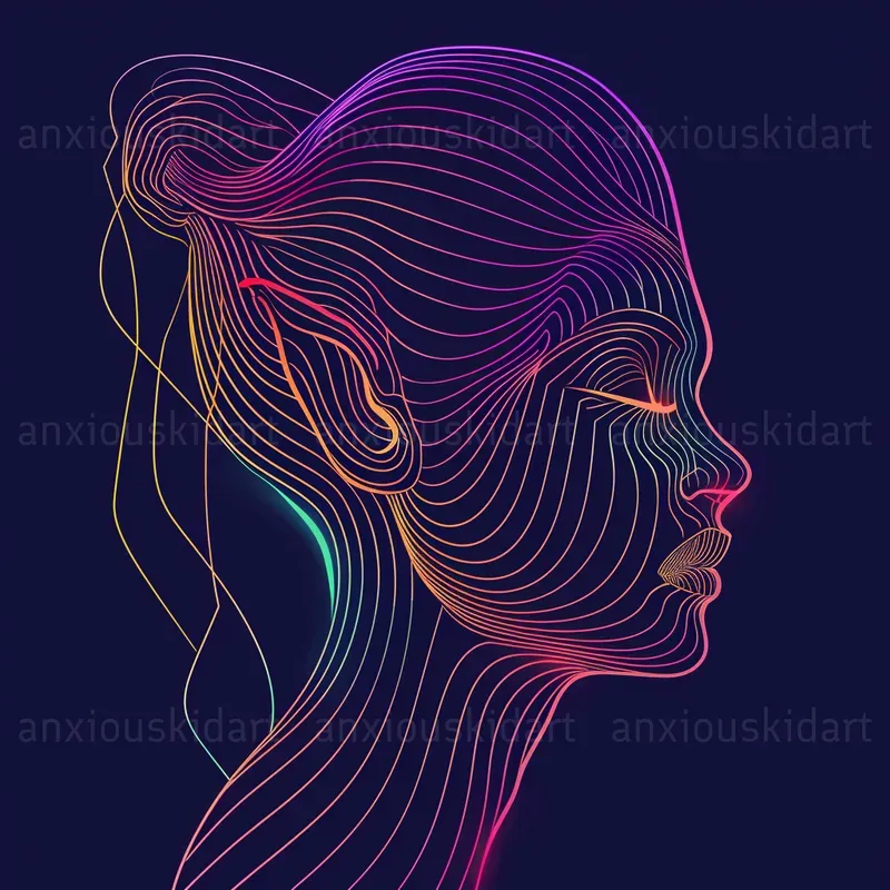 Colorful Parallel Lines Art