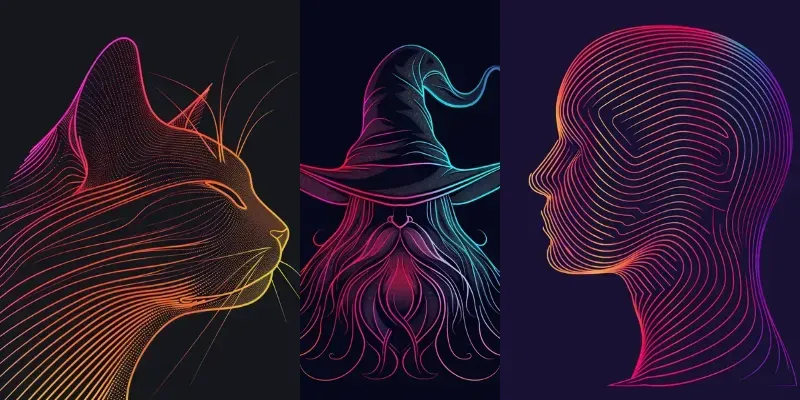 Colorful Parallel Lines Art generated by undefined