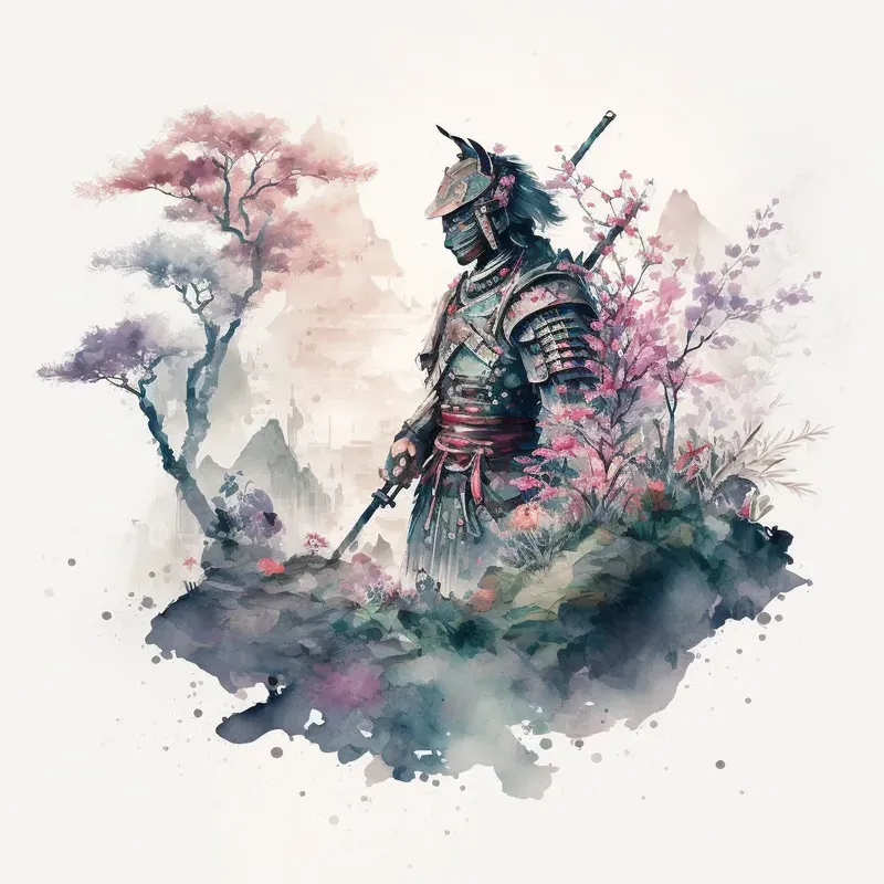 Japanese Fantasy Watercolors