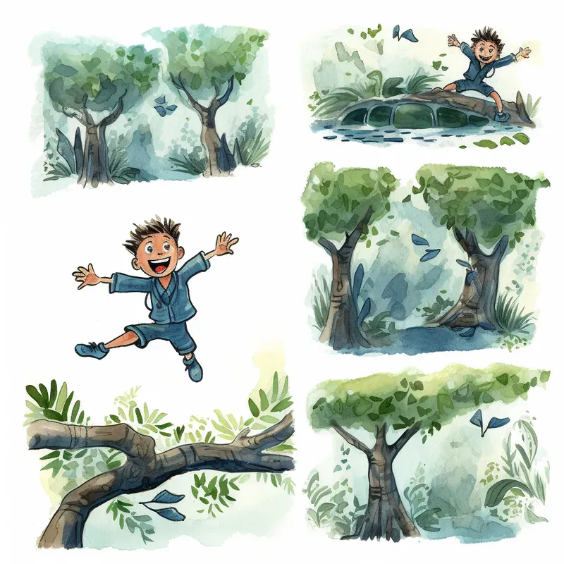 Childrens Comic Book Scenes