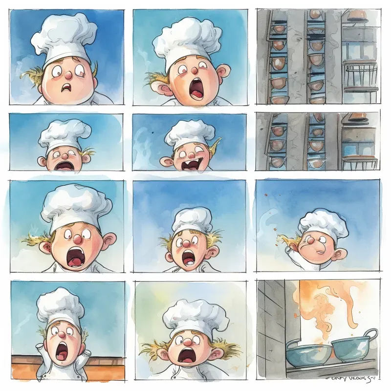 Childrens Comic Book Scenes