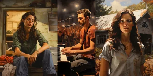 Environmental Portrait Artists At Work generated by midjourney